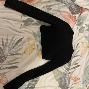 Black crop top